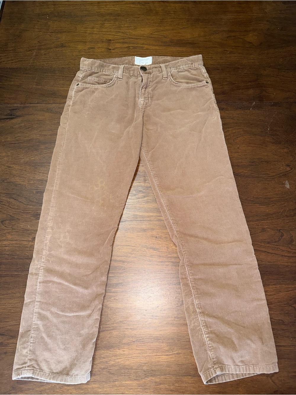 Corduroy Jeans Straight Leg Current/Elliot The Boyfriend Fisherman Grandpa core
